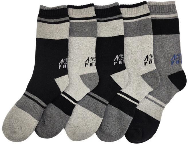 아놀드파마 남자겨울양말 발목긴 장목 신사 파일 방한 양말 5켤레 국산 선물