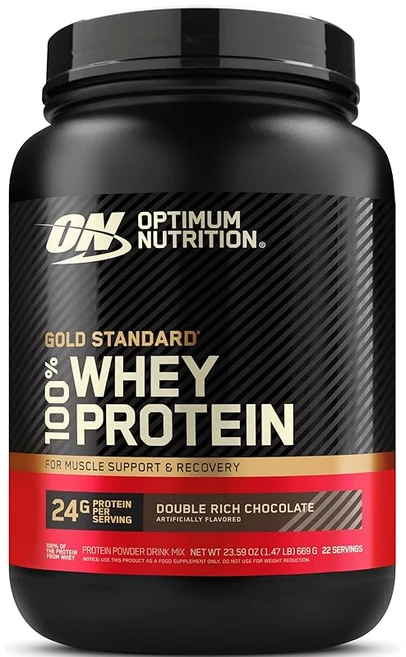 ON Gold Standard 100% 유청 단백질 더블 리치 초콜릿 주원료 WPI 669g(1.47lb) 보틀타입 옵티멈뉴트리션(Optimum Nutrition), 1g, 1개 - 쿠팡