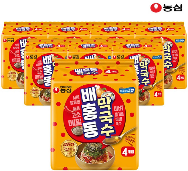 농심 배홍동 막국수 114g, 32개