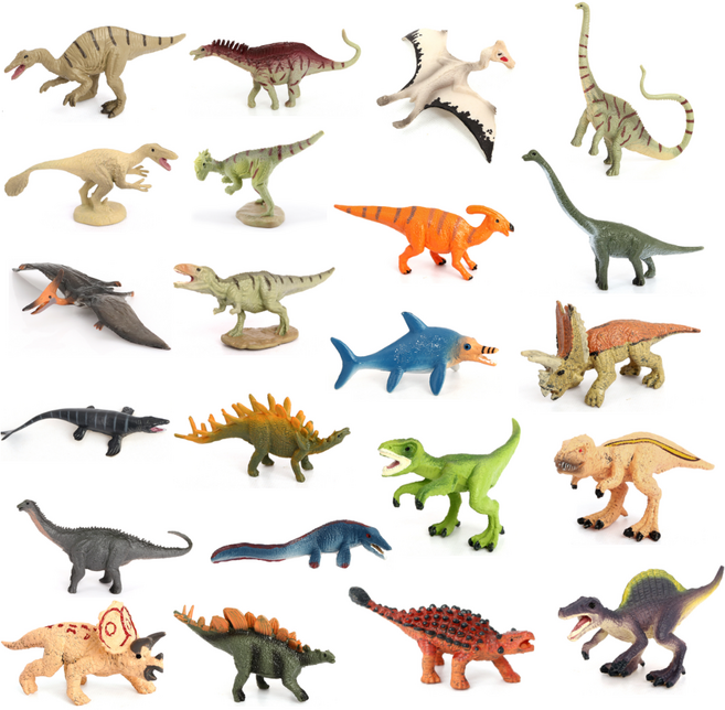 제트 피규어 미니 공룡 22종 세트 익룡 장난감 모형 모음, 1개
