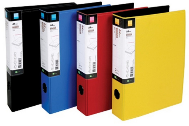 A4 컬러 하드 커버 D 링 디링 3공 파일 화일 바인더 7cm 파일철 대용량 서류 보관 부동산 계약서 보험 증권 케이스 d-ringbinder, 청색(41322)