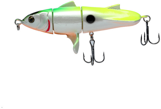 트랙터 루야 미끼 수면 시스템 장거리 플로팅 펜슬 가짜 미끼 세트 프로펠러 미끼 민물 낚시 검은 물고기 콕 입, 풀색11cm/24g, 1개, 3, 24g