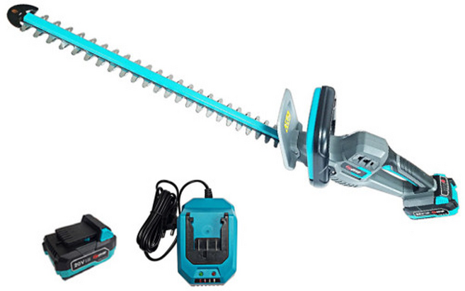 KM그랜드 20v 무선 충전 울타리 전정기 LR-H510 전기 전동 트리머 베어툴, 기계 세트(배터리/충전기 포함), 1개