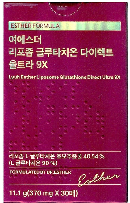 에스더포뮬러 여에스더 리포좀 글루타치온 다이렉트 울트라 9X, 1개, 30회분