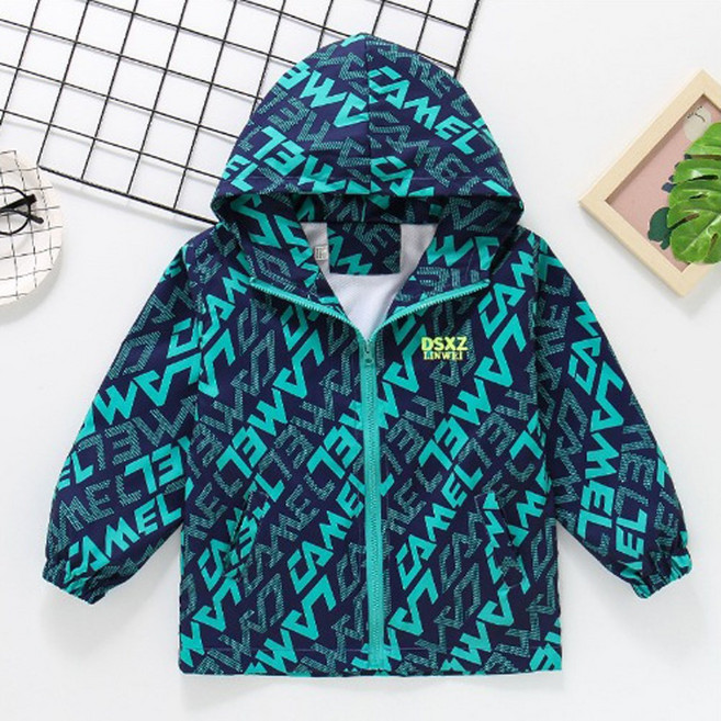 윤블리 초등학생 캐주얼 후드 바람막이 점퍼 [6138]