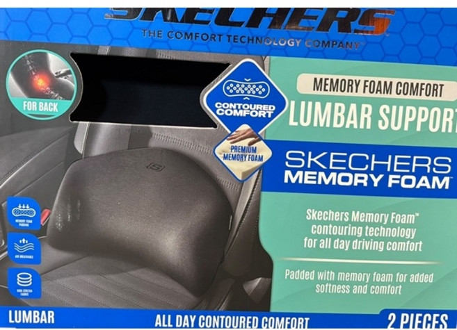 SKECHERS 스케처스 메모리폼 허리 보호 쿠션 2개 SKECHERS LUMBAR 2P