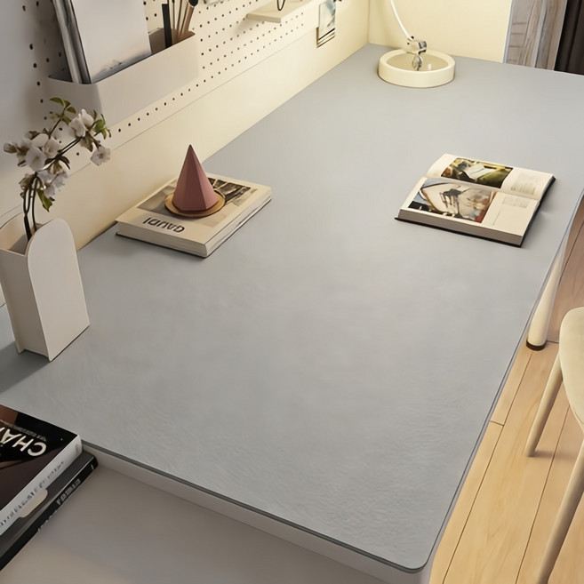 홈해락 고급 데스크매트 단색 책상매트 마우스패 책상 보호매트 1200*600mm, 그레이