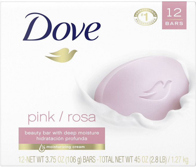 도브 딥 모이스처 뷰티 바 핑크 / 로사, 106g, 12개