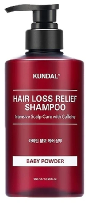 쿤달 카페인 탈모 샴푸 베이비파우더 500ml x1개, 1개 - 쿠팡