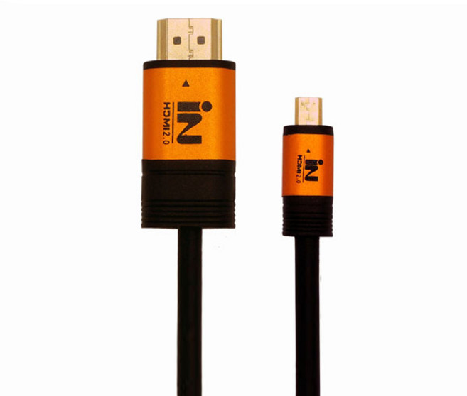 인네트 HDMI to MICRO 젠더 케이블 2M IN-MICRO2G2M, 1개