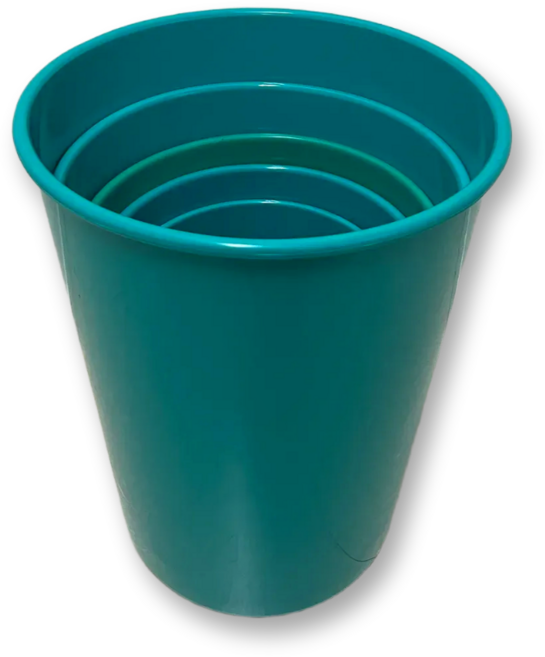 나코 플라스틱 오픈형 쓰레기통 우산꽂이 원형통 화장실 휴지통, 녹색