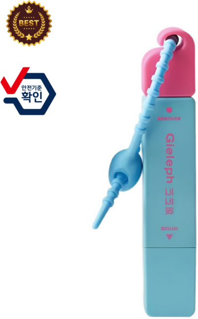 안전인증 제니로이드 투 헤드 디자인 휴대용 강력 얼룩제거 펜, 1개, 핑크&아이스