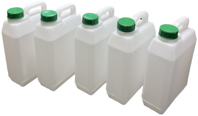 말통 직사각 2리터 5개 1세트 기름통 세제통 생수통 소스통, 2L