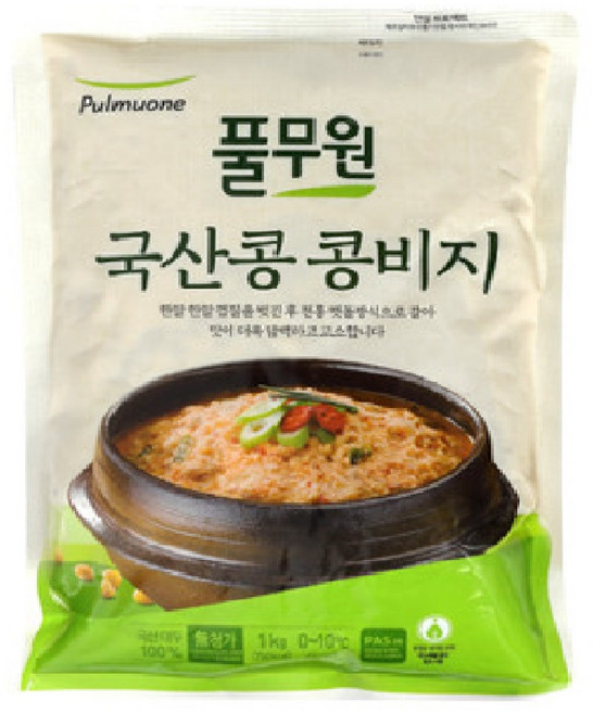 풀무원 국산콩 콩비지 1Kg, 1개