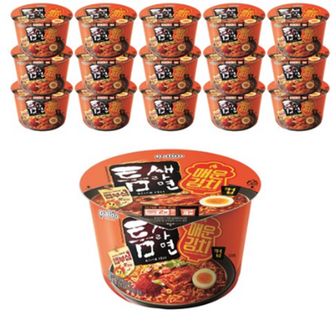 틈새라면 매운김치 컵 105g, 64개