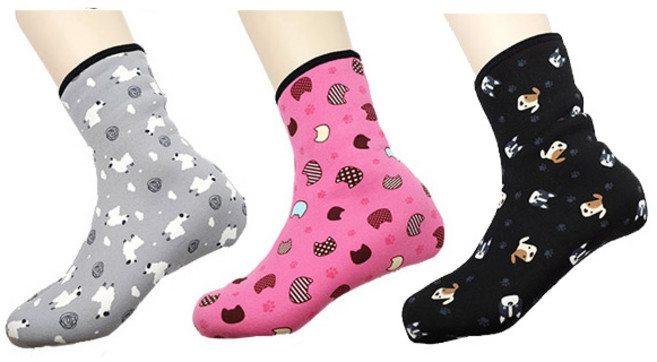 양말나라 크로바요술버선 캐릭터 요술 덧신세트 귀여운 방한덧신 중목 장목