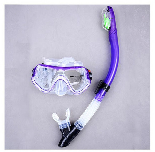 이지브레스 성인용 전문가용 스노클링세트 퍼플색상 장난감, 1개