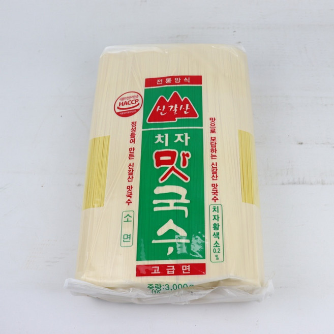 신갈산 치자맛국수 치자국수 치자소면 3kg, 5개