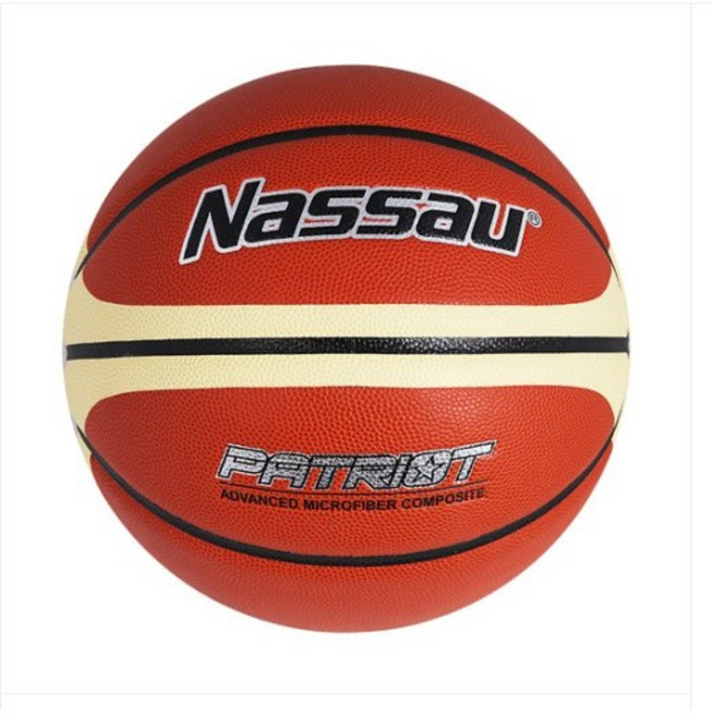 낫소 패트리어트 농구공 프로 및 전문 경기용 시합구 최상의 반발 탄성력, 1개
