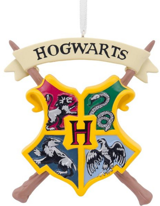 홀마크 해리포터 생일 케이크 크리스마스 오너먼트, Hogwarts Crest