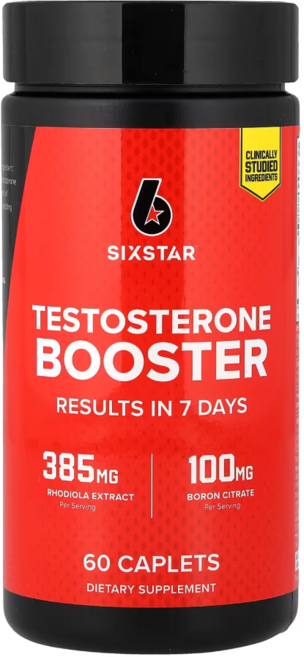식스스타 테스토스테론 부스터 Testosterone Booster 테스테론 붕소, 2개, 60정