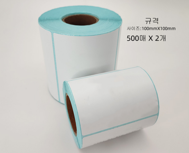 아이뉴 바코드프린터용 택배용 쇼피용 감열 라벨지 500p X 2개 100 x 100