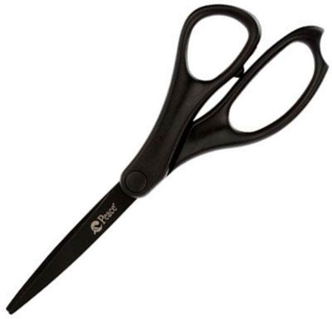 평화 코팅 가위, 블랙, 1개