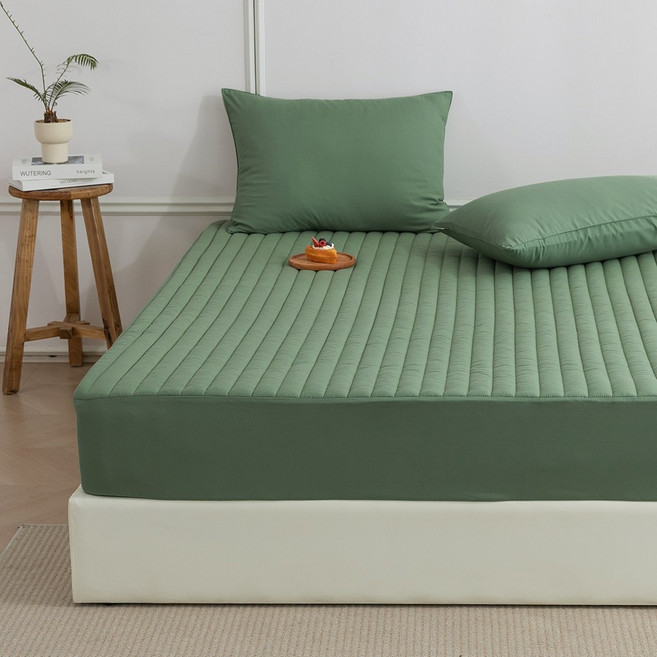 바자르 마카롱 먼지없는 사계절 토퍼형 누빔 매트리스커버