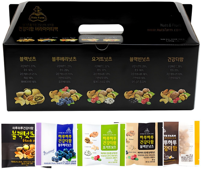 NUTS FARM 綜合堅果禮盒 25包入, 1盒