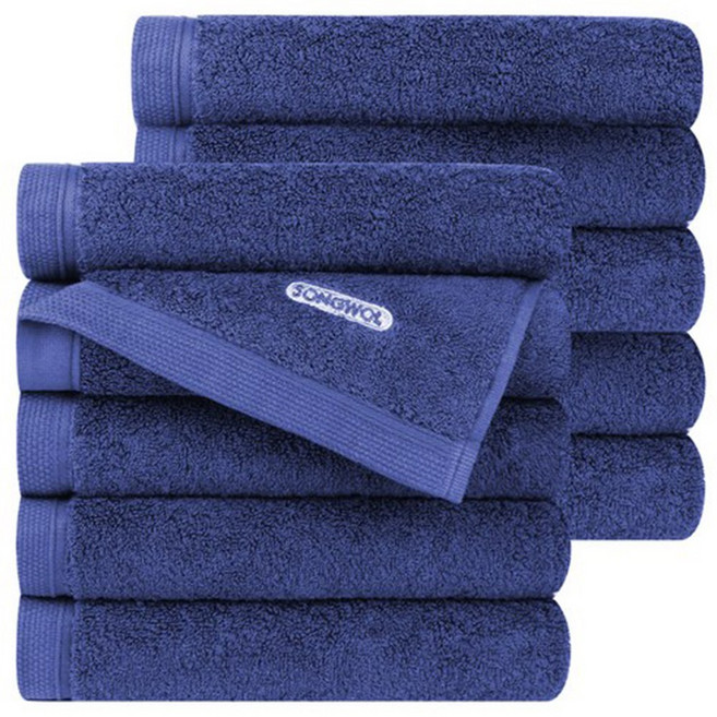 송월타월 컴포트 그라운드 타올 200g 40수 코마사, 블루, 20개