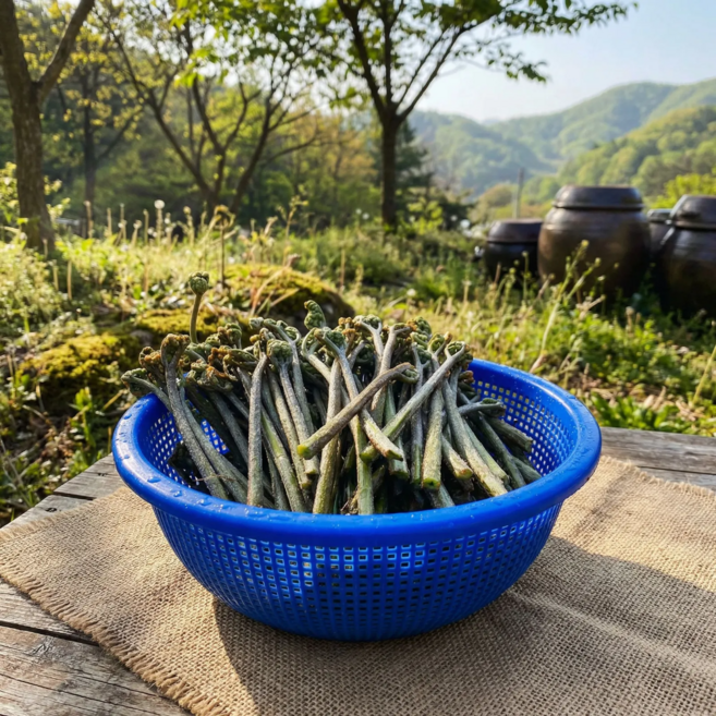 [다정한농산물] 향긋 국내산 제철 생 고사리, 1개, 3kg