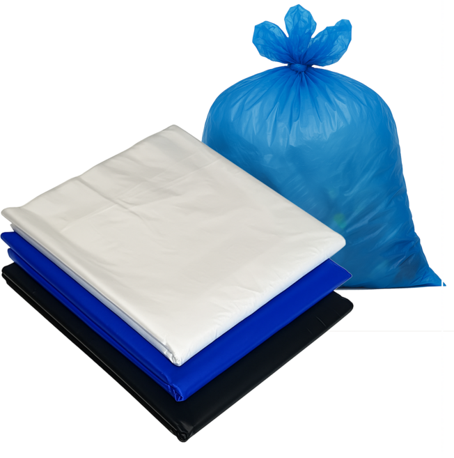 봉다리하우스 분리수거 재활용 쓰레기봉투 평판 청색, 100개, 50L