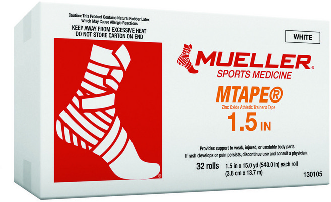 뮬러 엠테이프 화이트 3.8cm x 13.7m 박스상품, 1세트