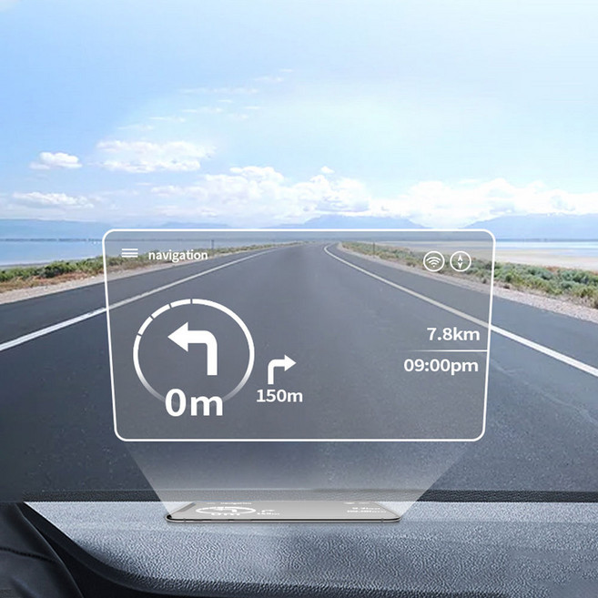 차량용 HUD 헤드업 네비반사필름 디스플레이 부착형 필름 자동차 HUD 반사필름 15X13cm A311, 단품
