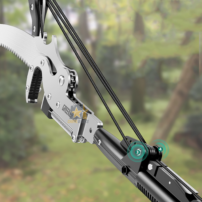 렘코 고지전정가위 고지톱 과수원 장대톱 과일나무 전지가위, 굵은 과수용, 5m