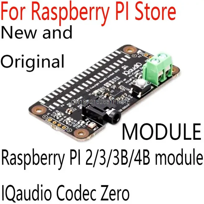 라즈베리 파이 오디오용 IQaudio DAC DAC Pro DigiAMP 코덱 제로 모든 라즈베리 파이 2 3 3B 4B, 02 IQaudio Codec Zero