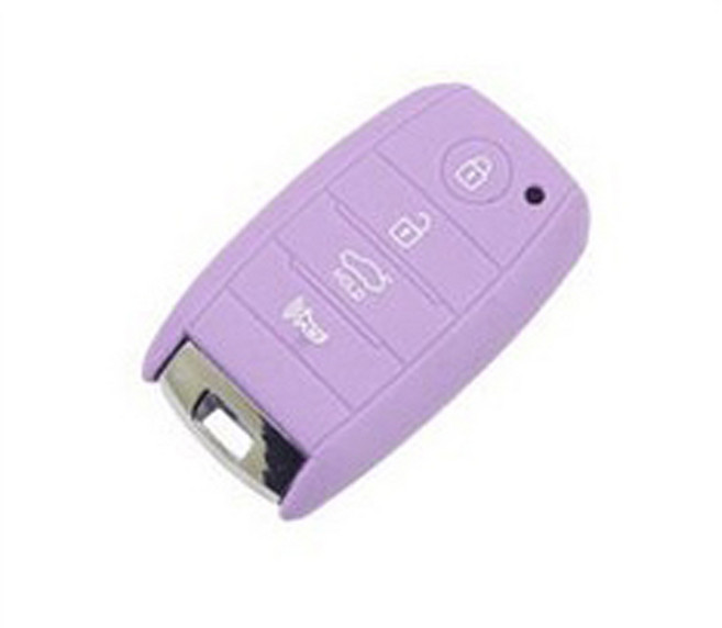 기아 호환 실리콘 키케이스, 퍼플, .