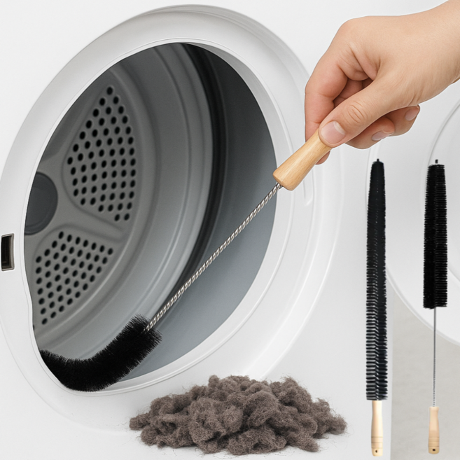 라인오브 드럼 세탁기 틈새 만능 청소솔 1+1, 2개, 블랙