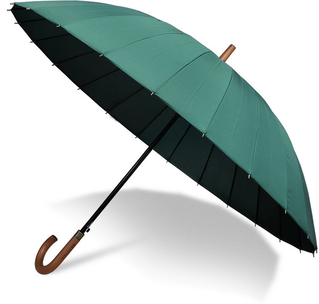 크로반 명품 골프우산 KR13 그린 튼튼한 경량 장우산 판촉물 답례품 각인, 단품, 1개