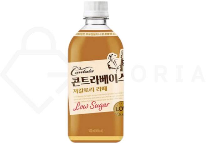 칸타타 콘트라베이스 콜드브루라떼 PET, 500ml, 6개