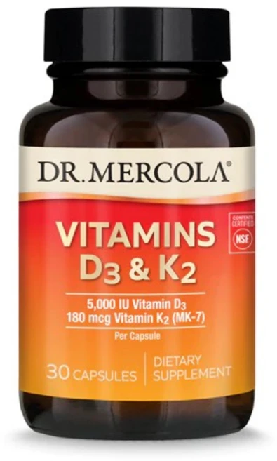 닥터머콜라 비타민 D3 5000IU & K2 180mcg 캡슐, 30개입, 1개, 30정 - 쿠팡