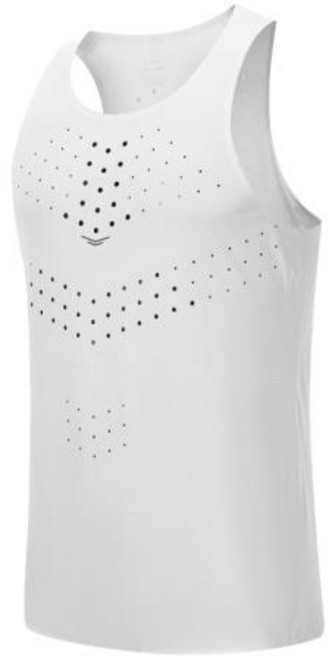 러닝복 남성 체육관 셔츠 거리 민소매 티셔츠 빠른 건조 탱크 탑 운동 피트니스 싱글 메쉬 통기성 스포츠 조끼, XXXL, white, 1개