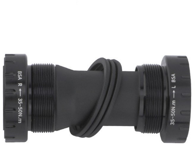 MEROCA 자전거 밑면 브래킷 68/73MM 스레드 산악 베어링 MTB 밀폐형 크랭크 셋 BB 액세서리, [02]BB68-73mm Black, 1개