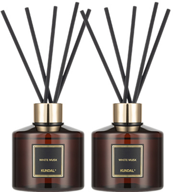 쿤달 퍼퓸 디퓨저 200ml 2구 세트, 화이트머스크, 2