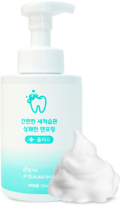 덴포밍 거품형 세정 세척 거품치약, 500ml, 1개