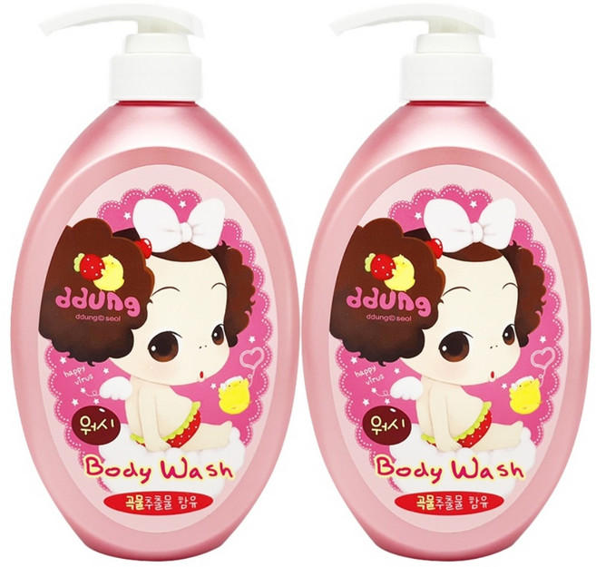 뚱 베이비 바디워시, 750ml, 2개