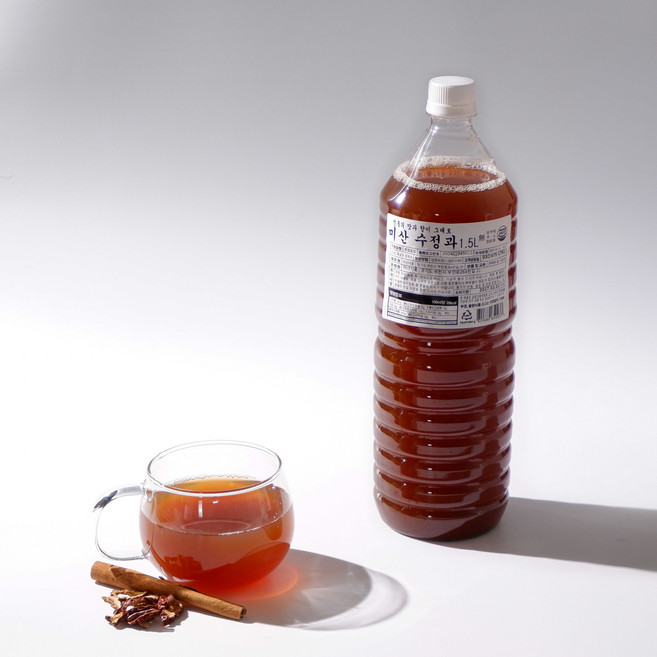 미산 수정과 1.5L 깔끔한 식후 음료 부모님 선물, 1개