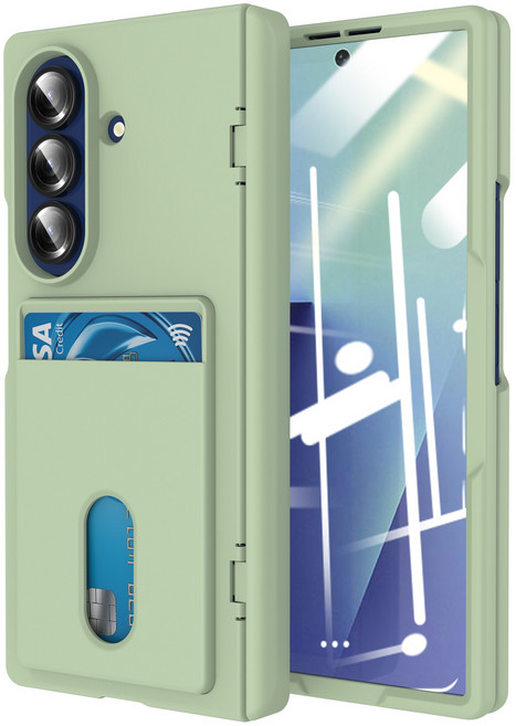 YINUO 갤럭시 Z 폴드 오토 힌지 가드 카드 수납형 케이스