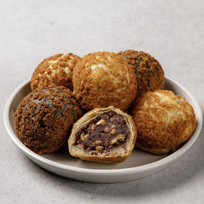 [마루노바] 김천 특산품 호두먹빵 답례품 선물 디저트 파이만쥬 호두과자, 240g, 1개, [식품_빵] 혼합 4구(플레인2개+블랙2개)
