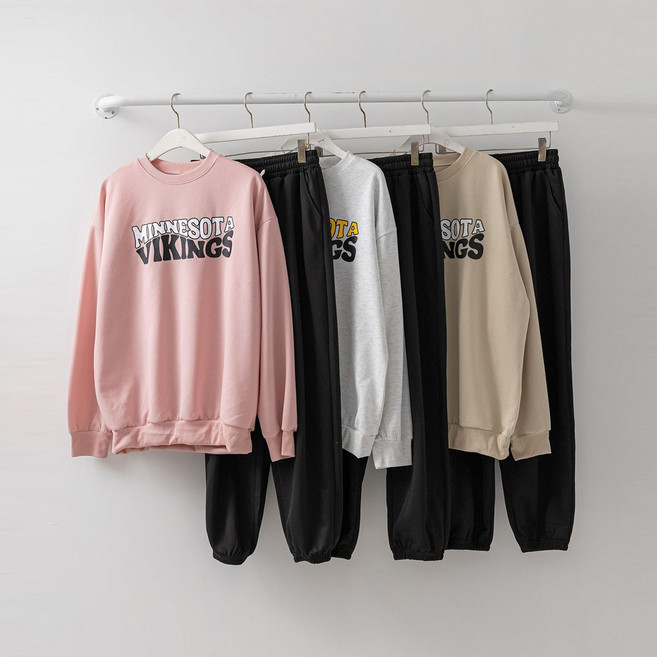 핑크유- 3컬러 트레이닝 조거셋업 홈웨어 운동복 헬스복 조거세트 홈웨어